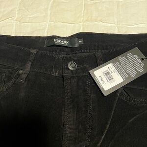 Men’s Hudson corduroy size 34 black jeans. Brand new with tags.